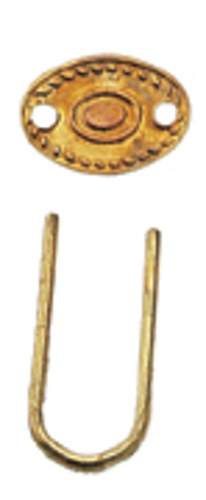 Dollhouse Miniature Etched Hepplewhite Drawer Pull, 6 Sets Pk